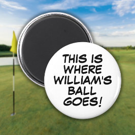 Funny Personalisiertes Comic Golf Ball Marker Magnet