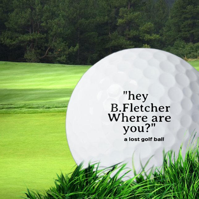 Funny Personalisiertes Comic Lodge Golf Ball mit N (Von Creator hochgeladen)