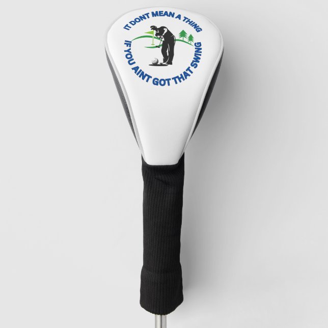 Funny Personalizable Golf Head Cover für Männer Headcover (Vorderseite)