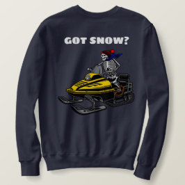 Funny Personalize Snowmobile Skeletter Sweatshirt