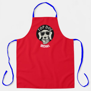 Funny Personalize Top Dog Schürze