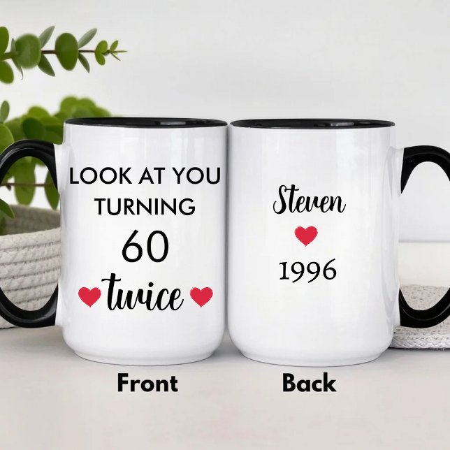 Funny Personalized 60th Birthday  Tasse (Von Creator hochgeladen)