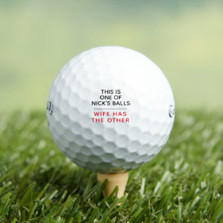 Funny Personalized Golf Balls - Lost Ball Message