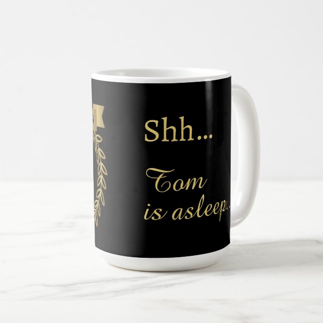 Funny Personalized Nap Champion (Customizable) Mug Kaffeetasse (VorderseiteRechts)