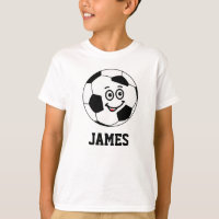 Funny Personalized Sport Soccer ball White T-shirt