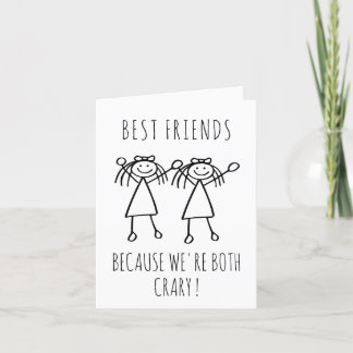Funny Persönliches Geschenk für Beste Freundin Geb Feiertagskarte