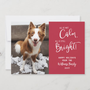 Funny Pet All ist nicht ruhig 3 Foto Ferienkarte Feiertagskarte