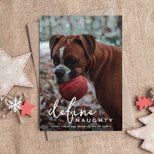 Funny Pet definieren naughty Christmas Feiertagskarte