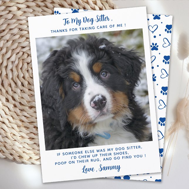Funny Pet Sitter Custom Doppy Puppy Foto Vielen Da Karte (Von Creator hochgeladen)