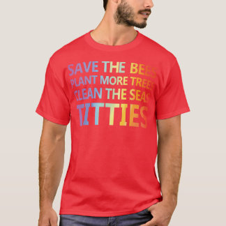 Funny Petry, rett der Bienen Pflanze mehr Bäume sa T-Shirt