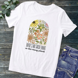 Funny Pflanze Lover Sprichwort Pressed Blume Tri-Blend Shirt