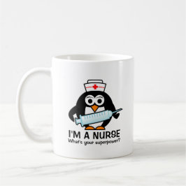 Funny Pflege Zitat Tasse mit niedlichen Pinguin Kr