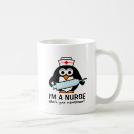 Funny Pflege Zitat Tasse mit niedlichen Pinguin Kr