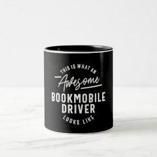 Funny Phantastisch Bookmobile Driver Job Beruf Zweifarbige Tasse