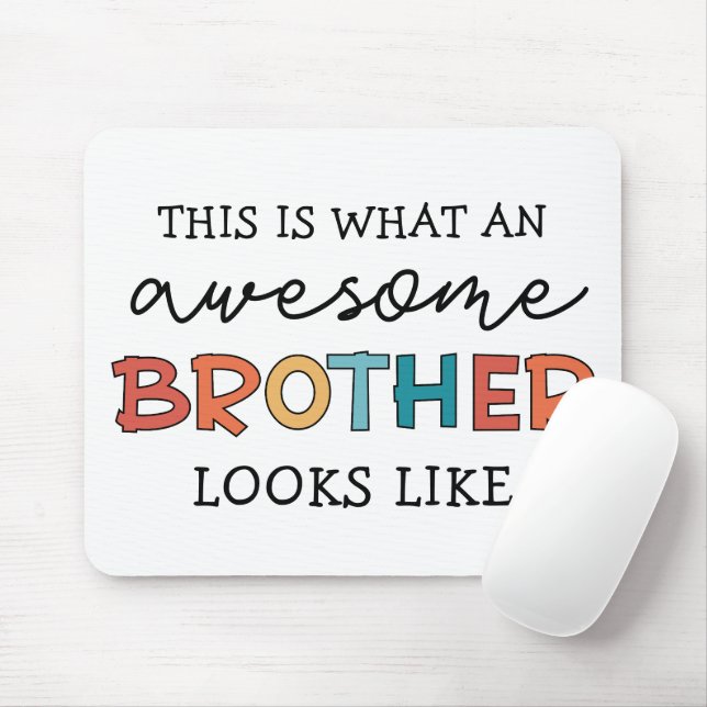 Funny Phantastisch Brother | Geschenk für den best Mousepad (Mit Mouse)
