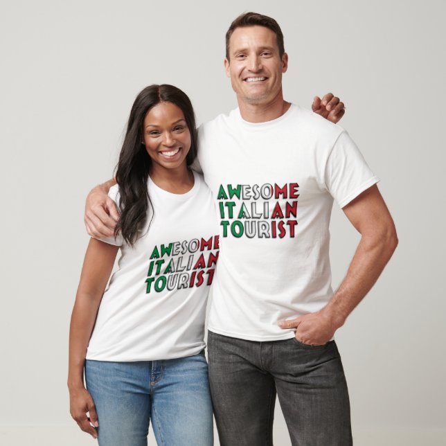Funny Phantastisch Italienisch Flag Typografie T-Shirt (Unisex)