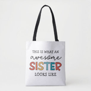 Funny Phantastisch Sister Geschenke für Beste Sc Tasche