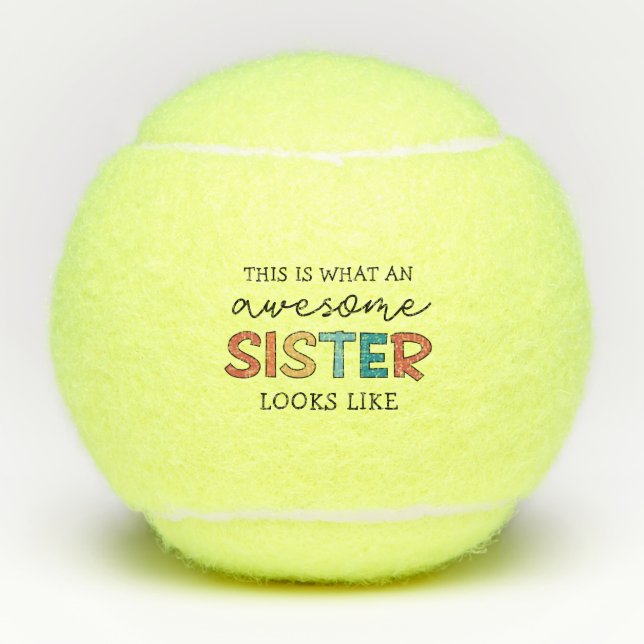 Funny Phantastisch Sister | Geschenke für Beste Sc Tennisbälle (Vorderseite)