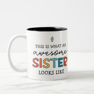 Funny Phantastisch Sister Geschenke für Beste Sc Zweifarbige Tasse
