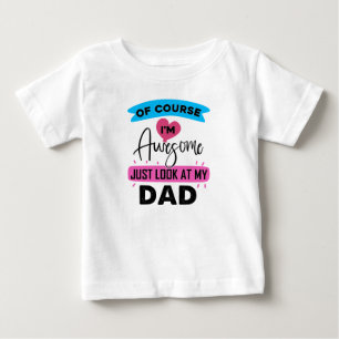Funny phantastisch Vater word art Baby Bodysuit T-shirt