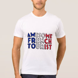 Funny Phantastische französische Touristenflagge P T-Shirt