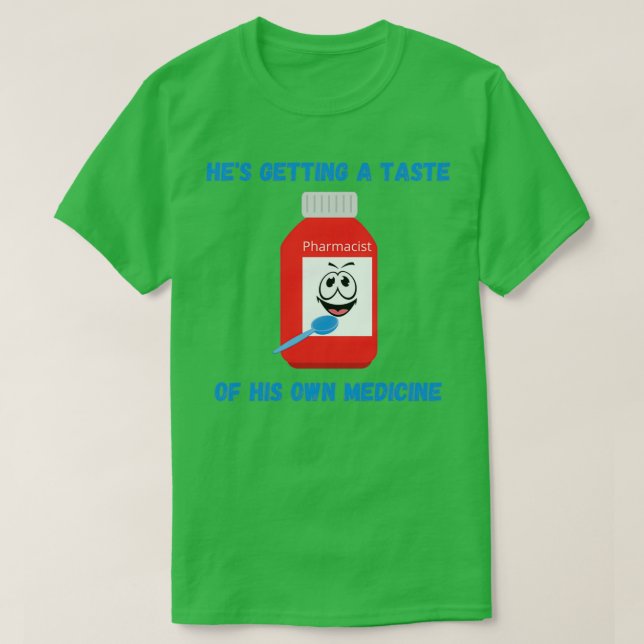 Funny Pharmacist Cartoon T-Shirt (Design vorne)
