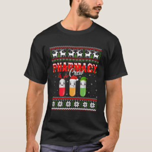 Funny Pharmacy Crew Funny Pills Frohe Weihnachten  T-Shirt