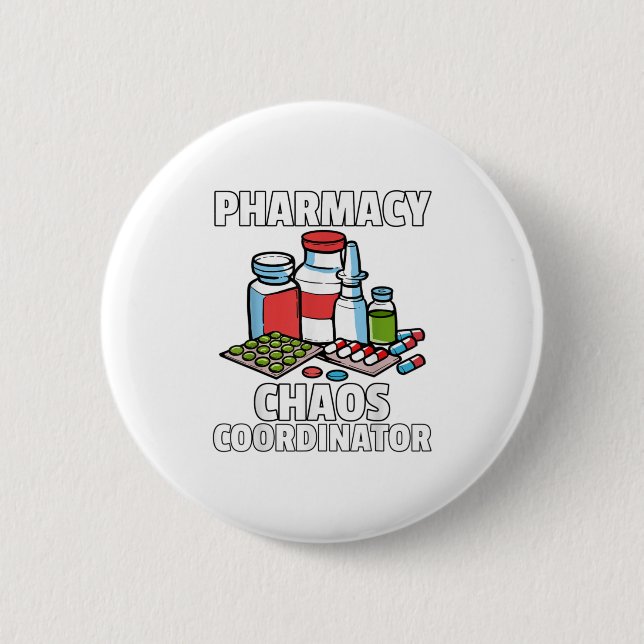 Funny Pharmacy Gift For A Pharmacist Button (Vorderseite)
