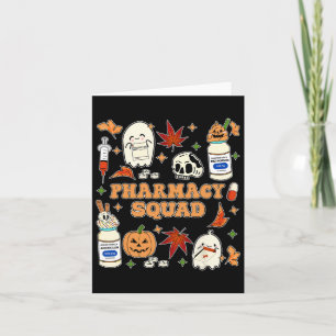Funny Pharmacy Squad Halloween Pharmaceuticals Tec Karte