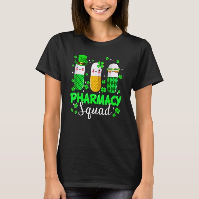Funny Pharmacy Squad Leprechaun Pharmacist St Patr T-Shirt (Vorderseite)