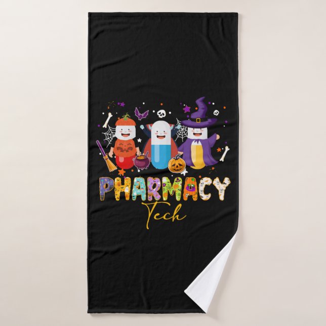 Funny Pharmacy Technician Apotheker Halloween Badehandtuch (Badehandtuch)