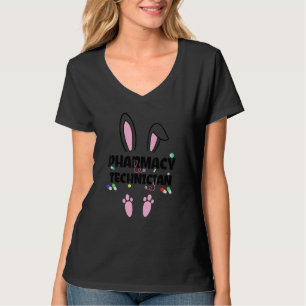 Funny Pharmacy Technician Bunny Pharmacist Happy E T-Shirt