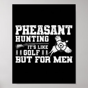 Funny Pheasant Jagd Poster