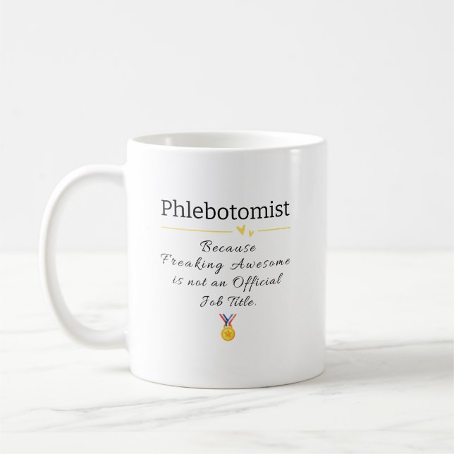 Funny Phlebotomist Apprecision Kaffeetasse (Links)