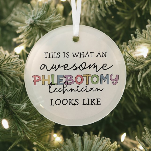 Funny Phlebotomy Technician phantastisch PBT Ornament Aus Glas (InSitu)