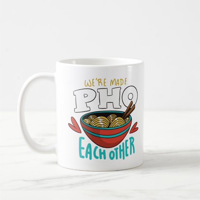 Funny Pho einander Kaffeetasse (Links)