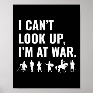 Funny Phone Gamer, ich kann im Krieg nicht nachseh Poster