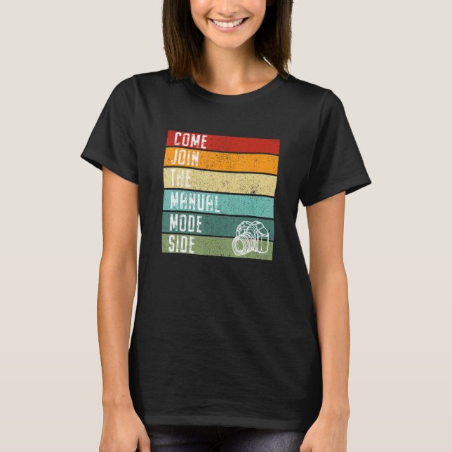Funny Photographer Lover Cool Camera Man Photo Man T-Shirt (Vorderseite)