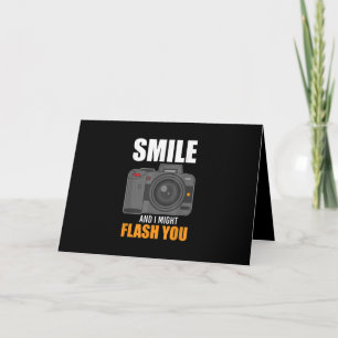 Funny Photographer Photography Smile Karte