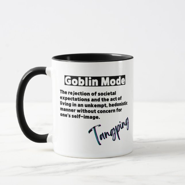 Funny Phrase Goblin Mode Tasse (Links)