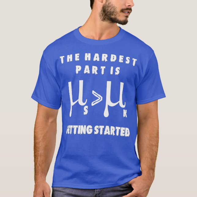 Funny Physical Science Funny Lazy Newton Law T-Shirt (Vorderseite)