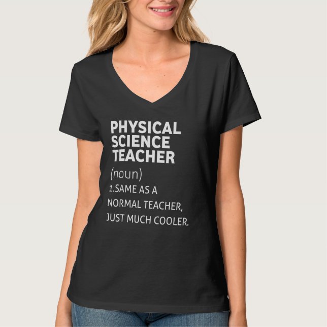 Funny Physical Science Teacher T-Shirt (Vorderseite)