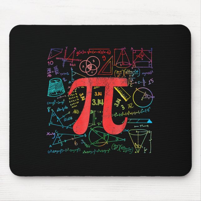 Funny Pi Day Math Equation Math Teacher Student Ge Mousepad (Vorne)