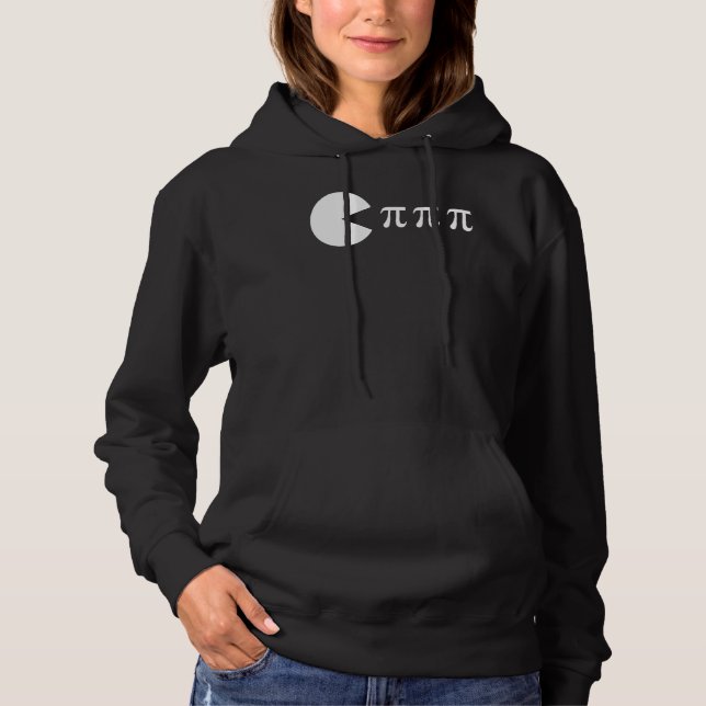 Funny Pi Day Math Science Ate Pi Symbol Hoodie (Vorderseite)