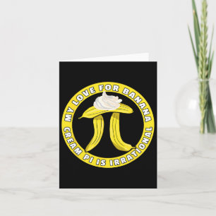Funny Pi Day Pi Symbol Joke - Bynana Cream Pie Pun Karte