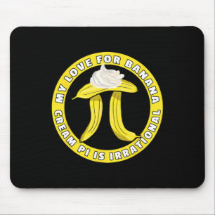 Funny Pi Day Pi Symbol Joke - Bynana Cream Pie Pun Mousepad