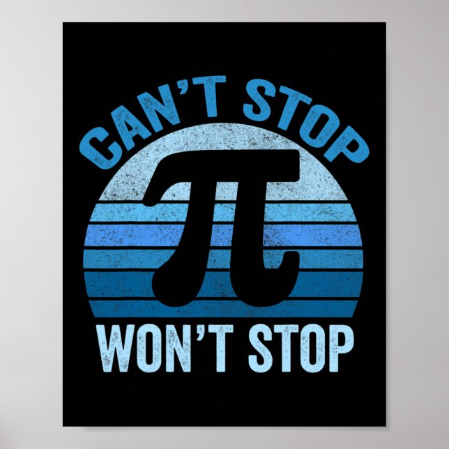 Funny Pi Day Shirts Poster (Vorne)