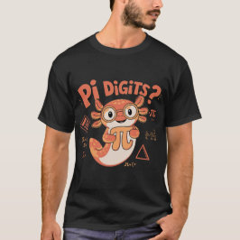 Funny Pi Digits Day, niedlicher axolotl liebt Wiss T-Shirt