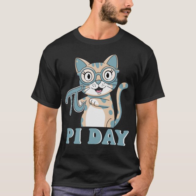 Funny Pi Digits Day, niedlicher axolotl liebt Wiss T-Shirt (Vorderseite)