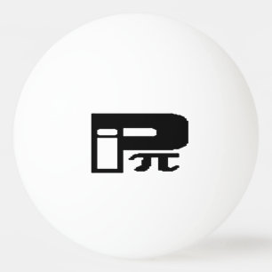 Funny Pi griechisches Buchstabensymbol Tischtennisball